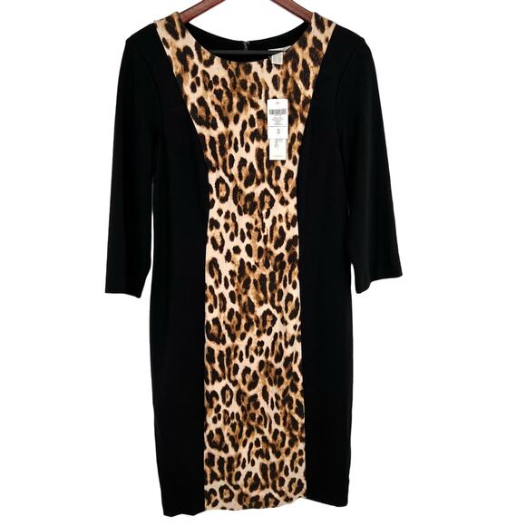 Chico's Dresses & Skirts - NEW NWT Chicos So Slimming 0.5 Small/Medium Black Business Dress Leopard Dinner